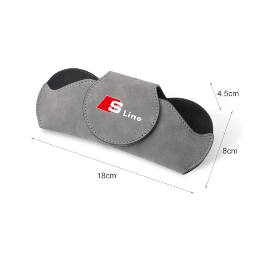 Car Sunglasses Multi - Function Storage Box For Audi Sline A3 A1 A4 B8 B7 A6 C7 A5 A7 A8 B9 B6 C6 Q2 Q3 Q5 Q7 Q8 TT S3 S4 S7 S8 - Sahin Orginals