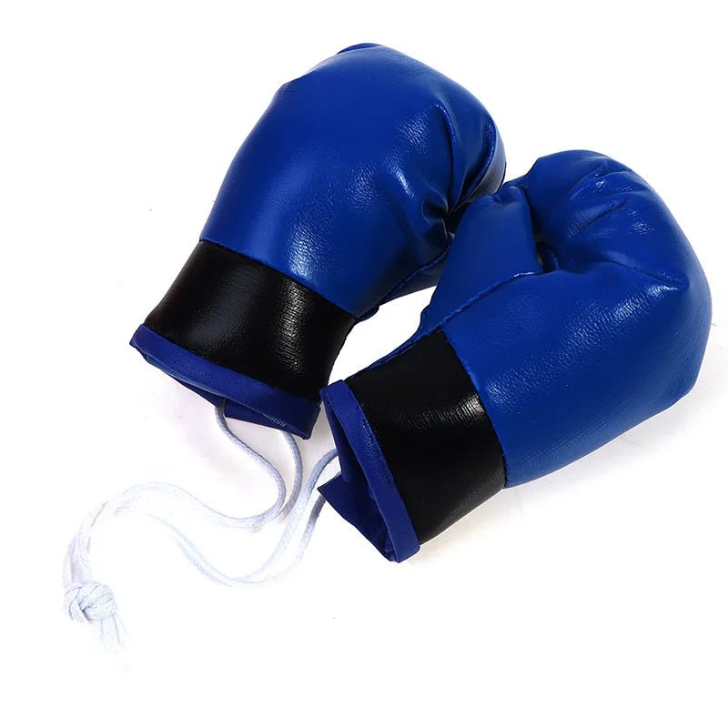 1 Pair Car Boxing Gloves Hanging Ornament Leather Auto Rearview Mirror Pendant DIY Car Accessories Interior Cool Decoration - Sahin Orginals