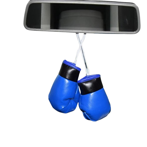 Boxing Gloves Auto-Anhänger (1 Paar) – Leder Deko für den Rückspiegel