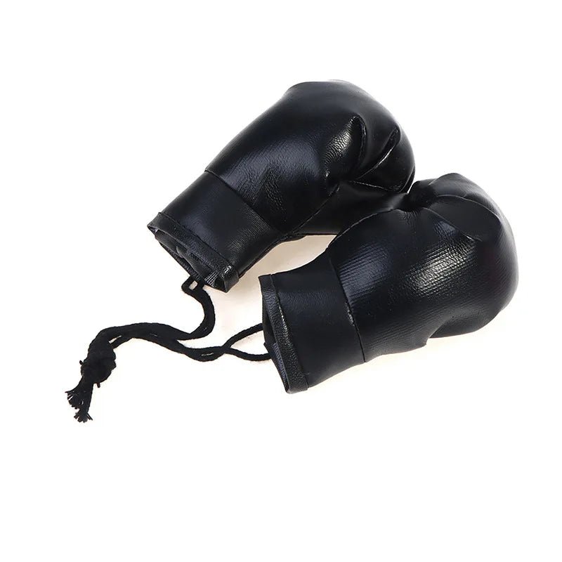 1 Pair Car Boxing Gloves Hanging Ornament Leather Auto Rearview Mirror Pendant DIY Car Accessories Interior Cool Decoration - Sahin Orginals