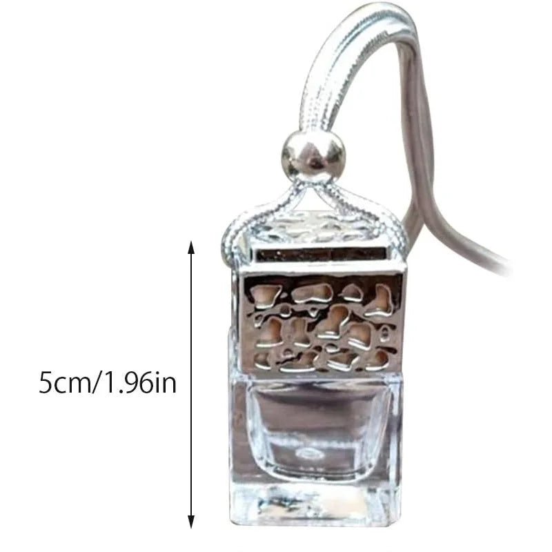 Air Freshener Ornament Perfume Bottle Pendant Essential Oils Auto Car Perfume Bottle Hanging Glass Bottle Car - styling - Sahin Orginals