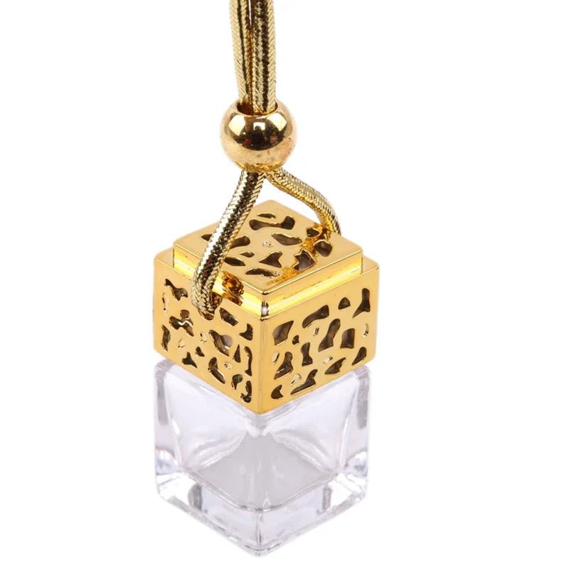 Air Freshener Ornament Perfume Bottle Pendant Essential Oils Auto Car Perfume Bottle Hanging Glass Bottle Car - styling - Sahin Orginals