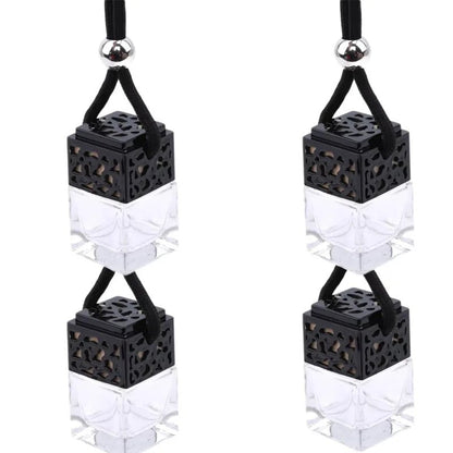 Air Freshener Ornament Perfume Bottle Pendant Essential Oils Auto Car Perfume Bottle Hanging Glass Bottle Car - styling - Sahin Orginals