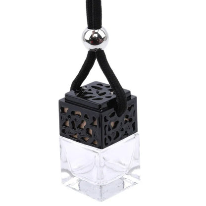 Air Freshener Ornament Perfume Bottle Pendant Essential Oils Auto Car Perfume Bottle Hanging Glass Bottle Car - styling - Sahin Orginals