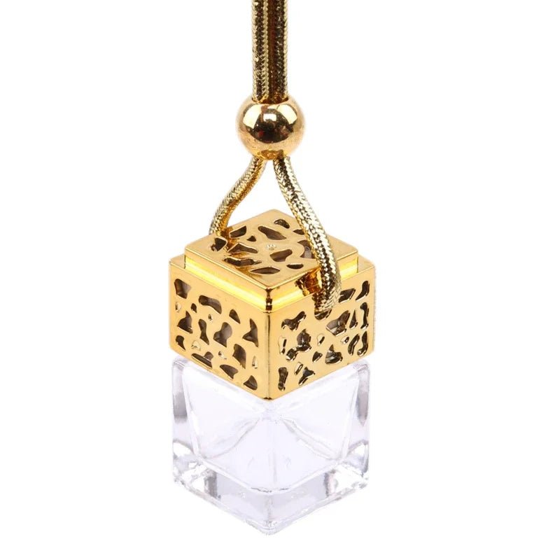 Air Freshener Ornament Perfume Bottle Pendant Essential Oils Auto Car Perfume Bottle Hanging Glass Bottle Car - styling - Sahin Orginals
