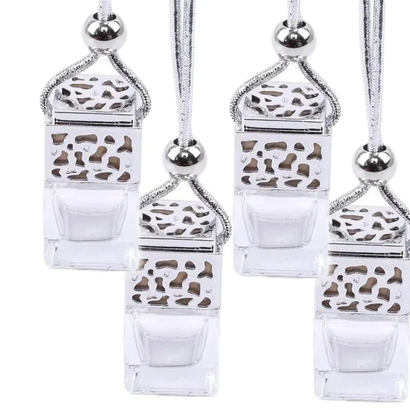 Air Freshener Ornament Perfume Bottle Pendant Essential Oils Auto Car Perfume Bottle Hanging Glass Bottle Car - styling - Sahin Orginals