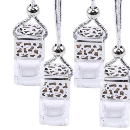 Air Freshener Ornament Perfume Bottle Pendant Essential Oils Auto Car Perfume Bottle Hanging Glass Bottle Car - styling - Sahin Orginals