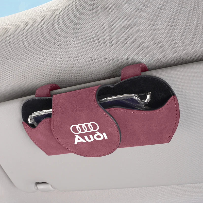 Car Sunglasses Multi - Function Storage Box For Audi Sline A3 A1 A4 B8 B7 A6 C7 A5 A7 A8 B9 B6 C6 Q2 Q3 Q5 Q7 Q8 TT S3 S4 S7 S8 - Sahin Orginals