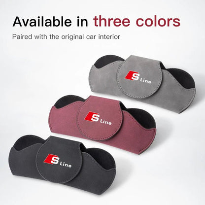 Car Sunglasses Multi - Function Storage Box For Audi Sline A3 A1 A4 B8 B7 A6 C7 A5 A7 A8 B9 B6 C6 Q2 Q3 Q5 Q7 Q8 TT S3 S4 S7 S8 - Sahin Orginals