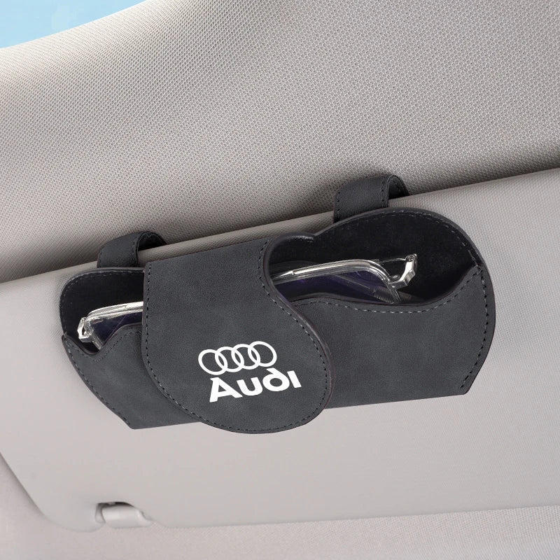 Car Sunglasses Multi - Function Storage Box For Audi Sline A3 A1 A4 B8 B7 A6 C7 A5 A7 A8 B9 B6 C6 Q2 Q3 Q5 Q7 Q8 TT S3 S4 S7 S8 - Sahin Orginals
