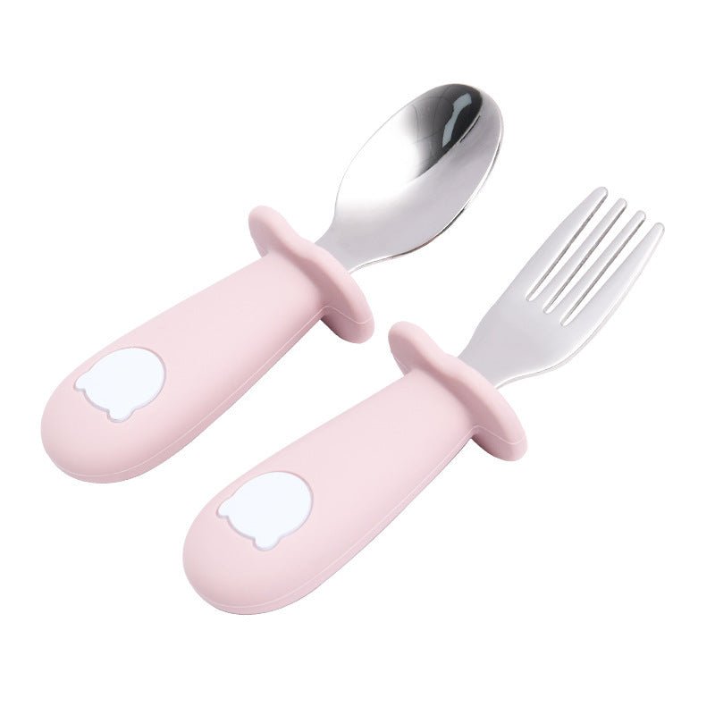 Cartoon Bear Silicone Baby Spoon – Kinder - Besteck für sicheres und lustiges Füttern - Sahin Orginals