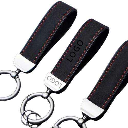 Custom Car Logo Suede Leather Keychain – Dein Persönlicher Retro-Schlüsselanhänger