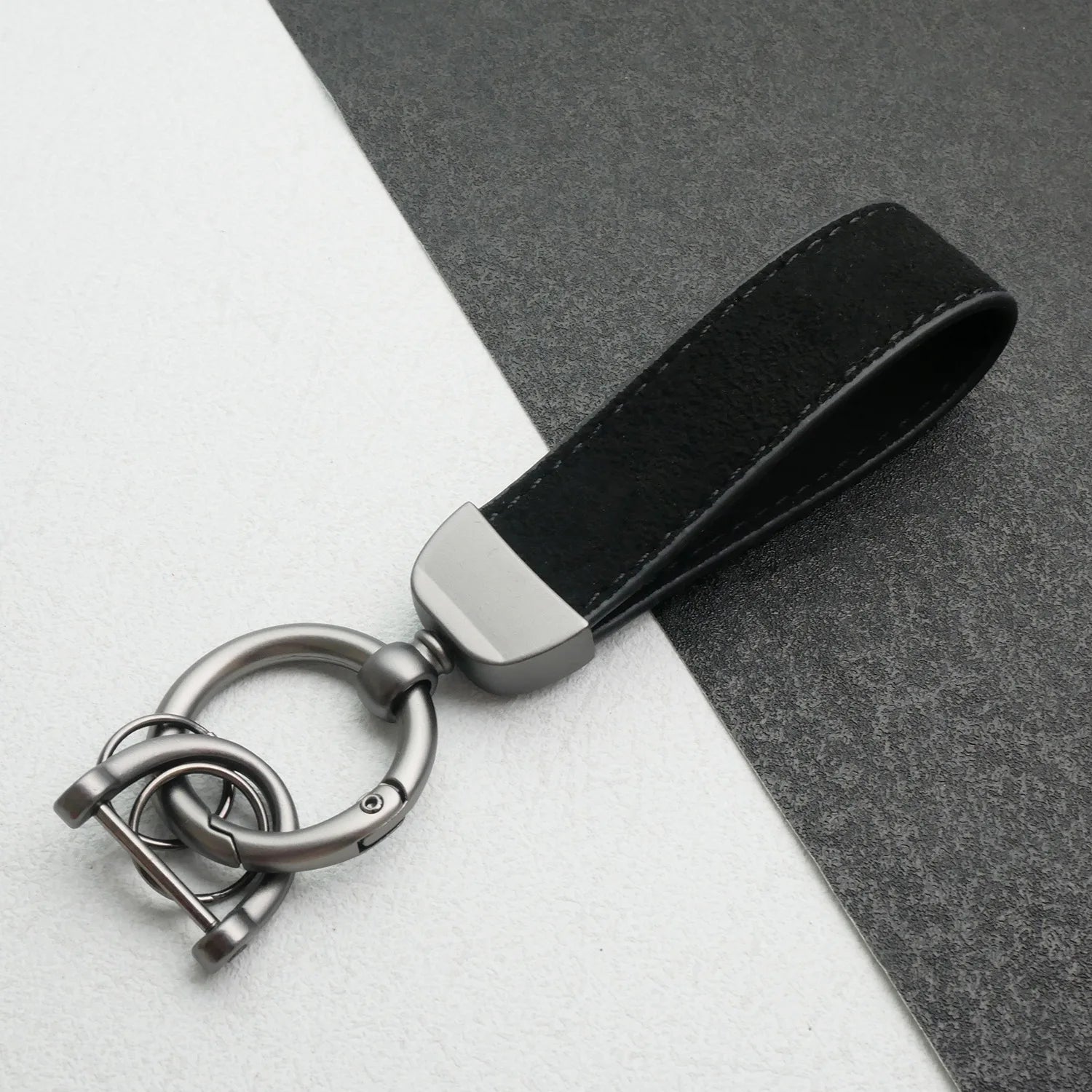 Custom Car Logo Suede Leather Keychain for Men and Women Retro Vintage Personalized Keyring Laser Engrave Key Chain Ring Gift - Sahin Orginals