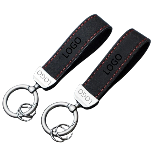 Custom Car Logo Suede Leather Keychain – Dein Persönlicher Retro-Schlüsselanhänger