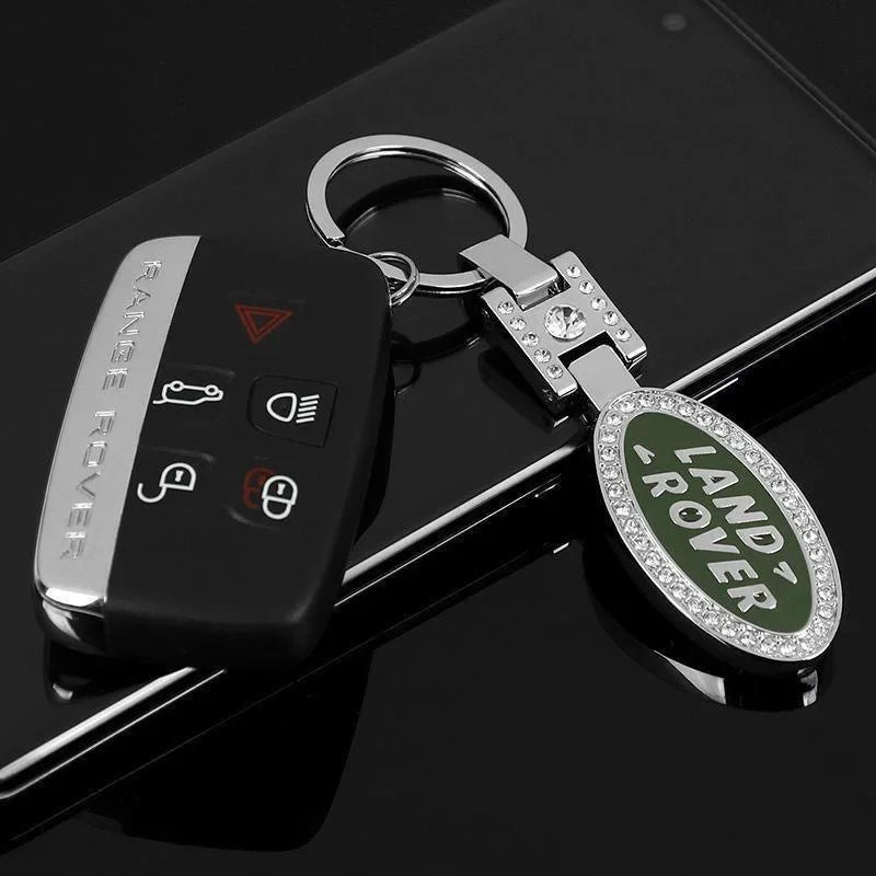 Double - Sided Car Emblem Metal Keychain Jewelry Pendant Diamond Embedded Auto Brand Key Ring for Mercedes BMW Volkswagen - Sahin Orginals
